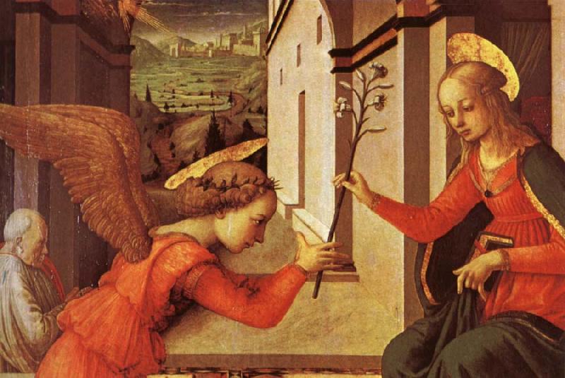 Fra Filippo Lippi The Annunciation Spain oil painting art